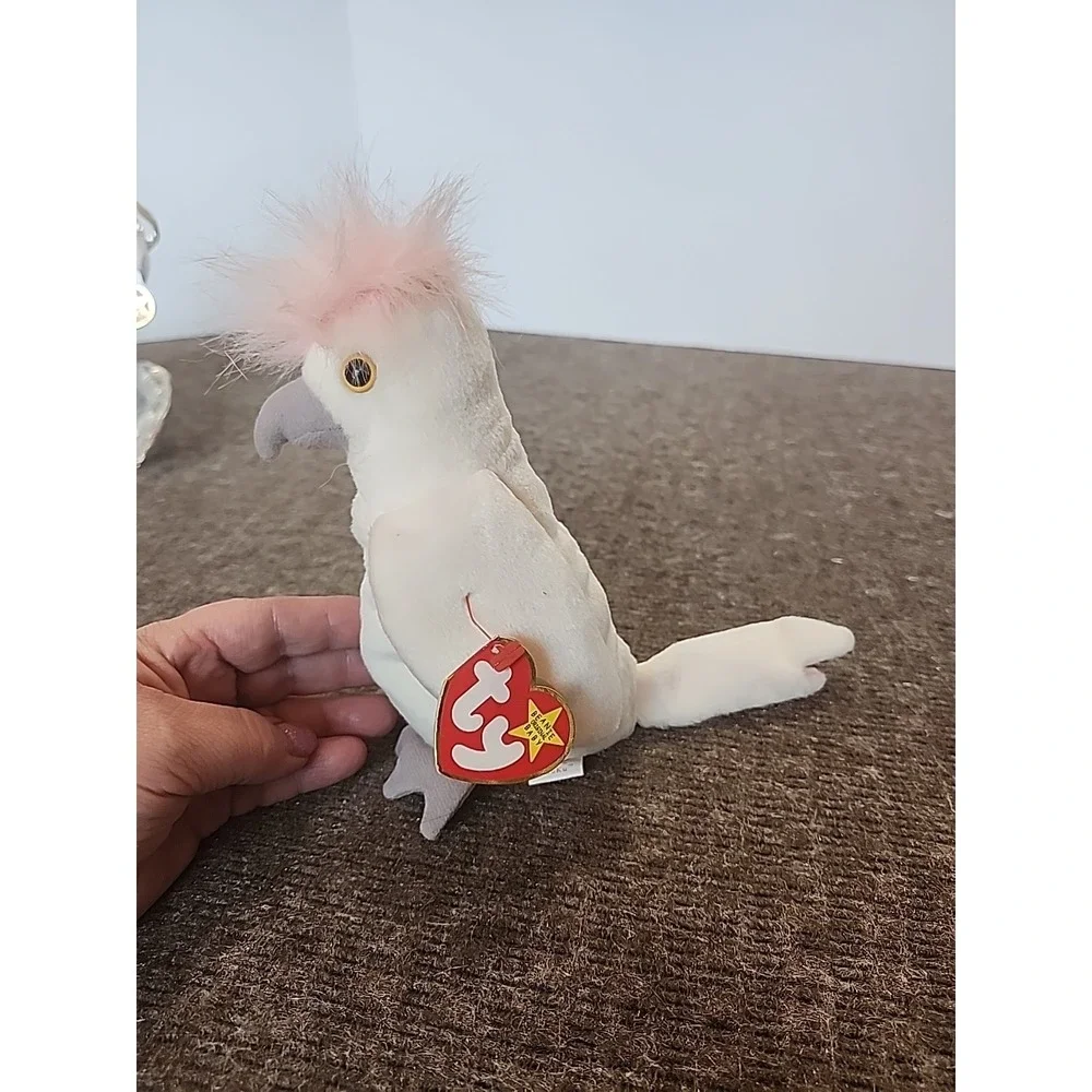 Ty Beanie Babies Kuku Cockatoo Bird #628 Retired